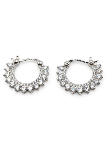 Silver hoop earrings