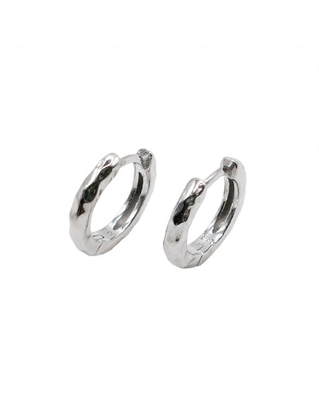 Silver hoop earrings
