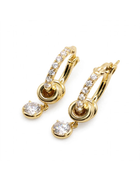 Silver hoop earrings