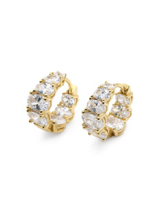 Silver hoop earrings