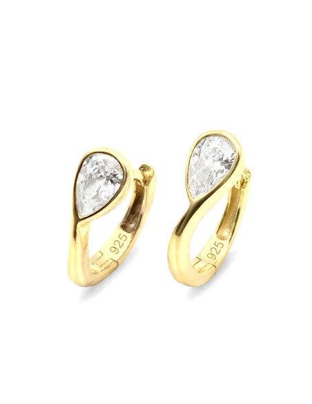 Silver hoop earrings