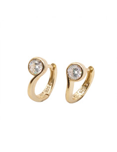 Silver hoop earrings