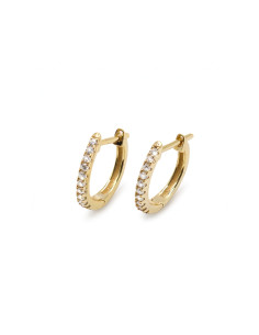 Silver hoop earrings