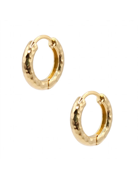 Silver hoop earrings
