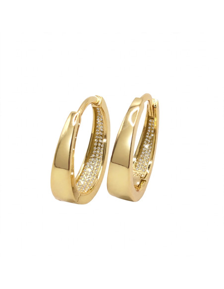 Silver hoop earrings