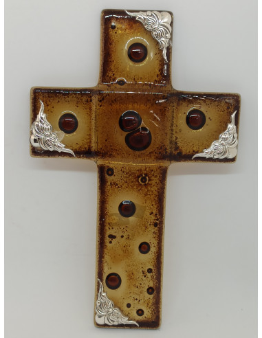 Cross made of Glass and Silver