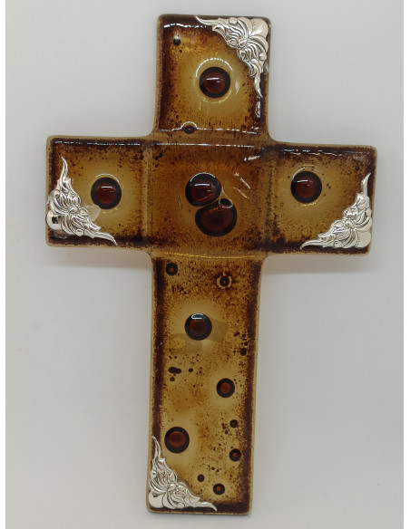 Σταυρός από Γυαλί και Ασήμι