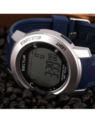 SECTOR EX-37 Chronograph Blue Silicone Strap