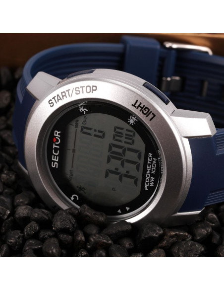 SECTOR EX-37 Chronograph Blue Silicone Strap