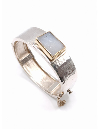 Silver gold bracelet