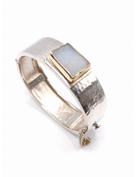 Silver gold bracelet