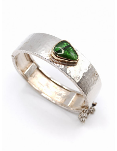 Silver gold bracelet