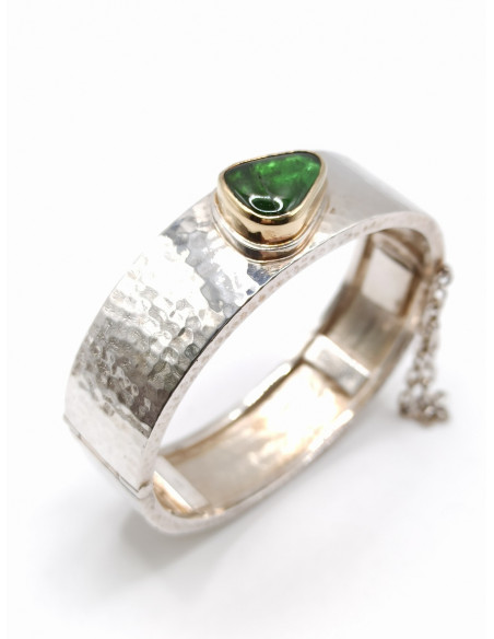 Silver gold bracelet