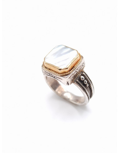 Ασημόχρυσο δαχτυλίδι