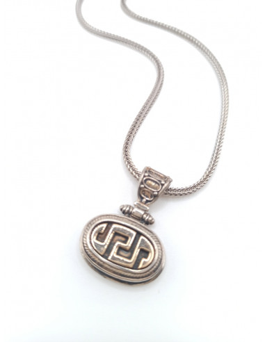 Silver gold necklace