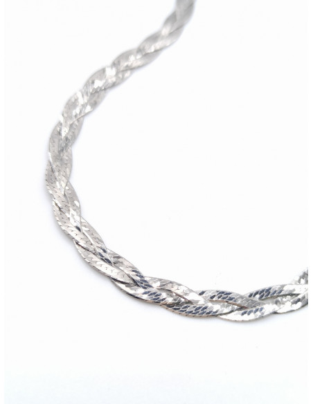 Silver snake necklace