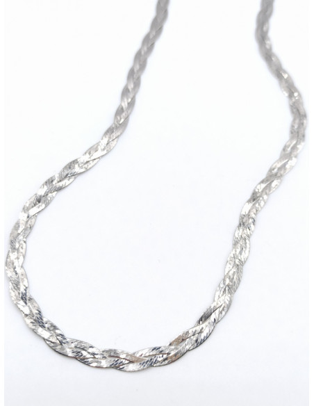 Silver snake necklace