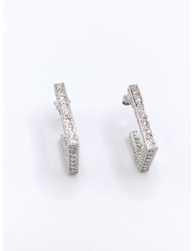 Silver earrings