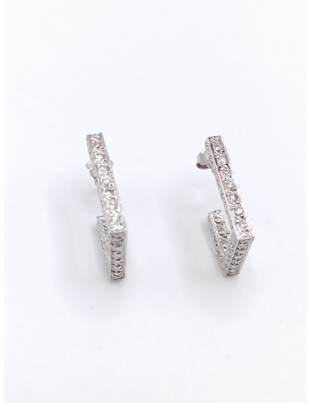 Silver earrings