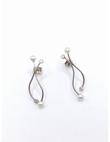 Silver earrings