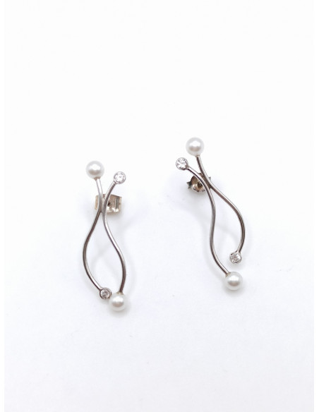 Silver earrings
