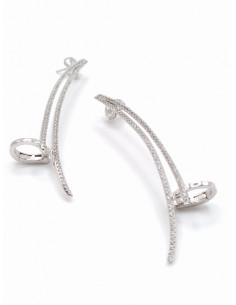 Ασημένια σκουλαρίκια