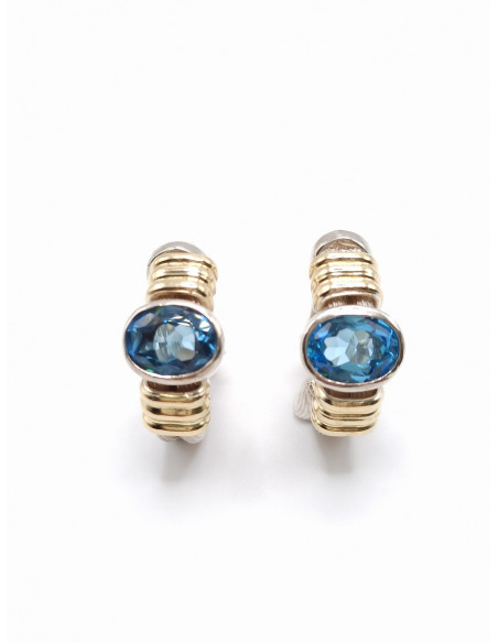 Silver gold earrings