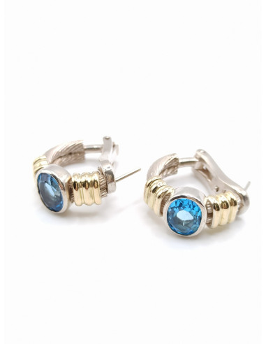 Silver gold earrings