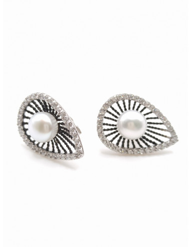 Silver earrings