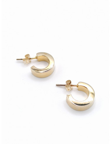 Silver hoop earrings