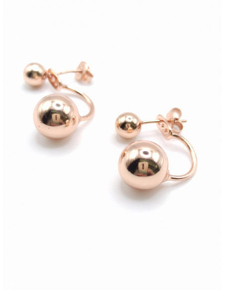 Silver ball earrings
