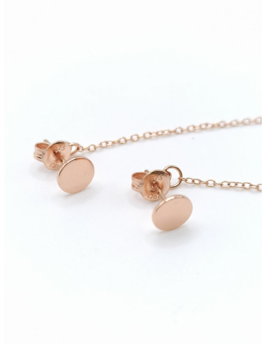 Silver long earrings