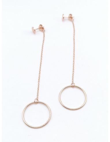 Silver long earrings