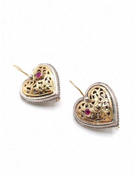 Ασημόχρυσα σκουλαρίκια