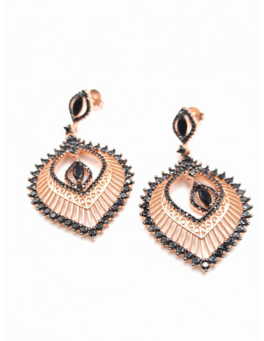 Ασημένια κρεμαστά σκουλαρίκια