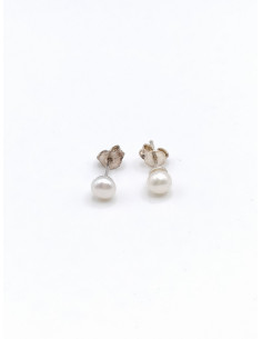 Ασημένια καρφωτά σκουλαρίκια