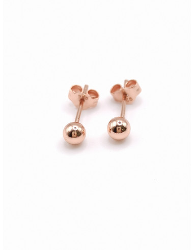 Silver ball earrings
