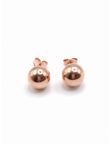 Silver ball earrings