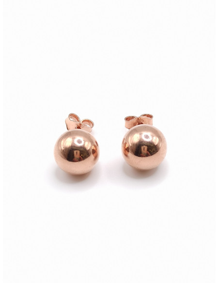 Silver ball earrings