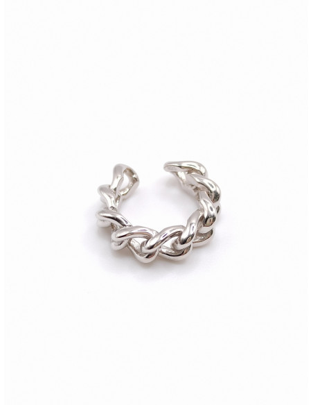 Silver ear cuffs
