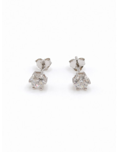 Silver stud earrings