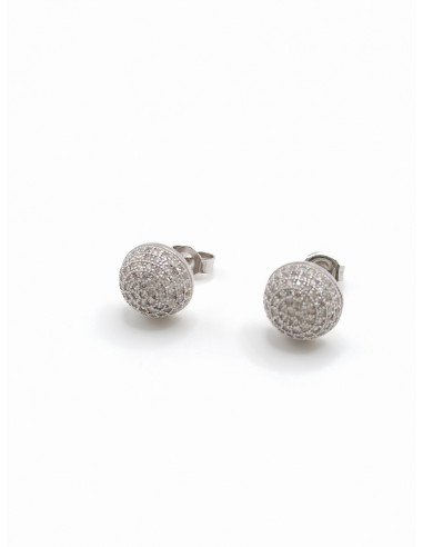 Silver stud earrings