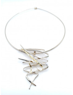 Ασημόχρυσο κολιέ