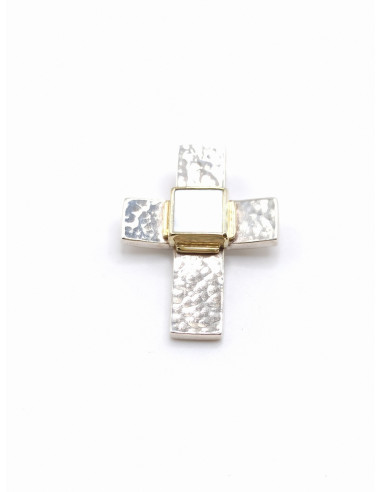 Silver gold cross