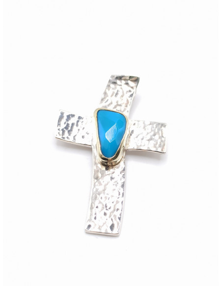 Silver gold cross