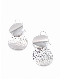 Ασημένια μακριά σκουλαρίκια