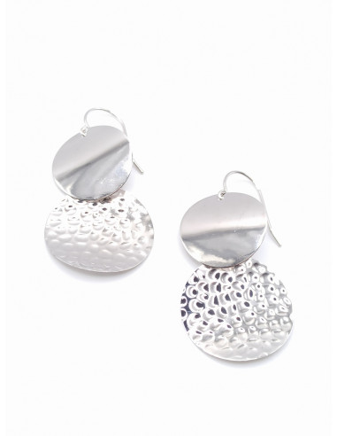 Ασημένια μακριά σκουλαρίκια