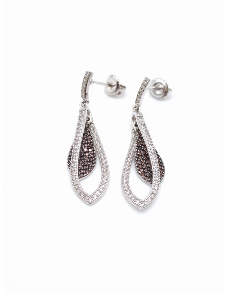 Ασημένια κρεμαστά σκουλαρίκια