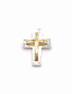 Silver gold cross