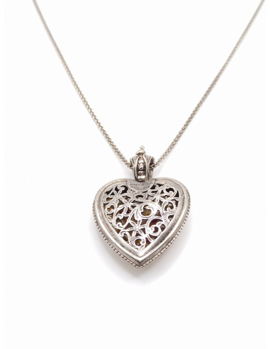 Silver gold necklace